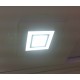Spot LED 6W carré encastrable avec double ambiance
