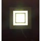Spot LED carré 9W encastrable avec double ambiance